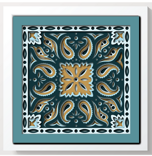 Shadow Box - Bandana Mandala 3 mini