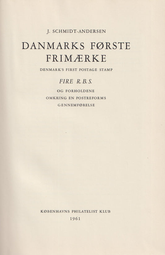 Danmarks Første Frimærke