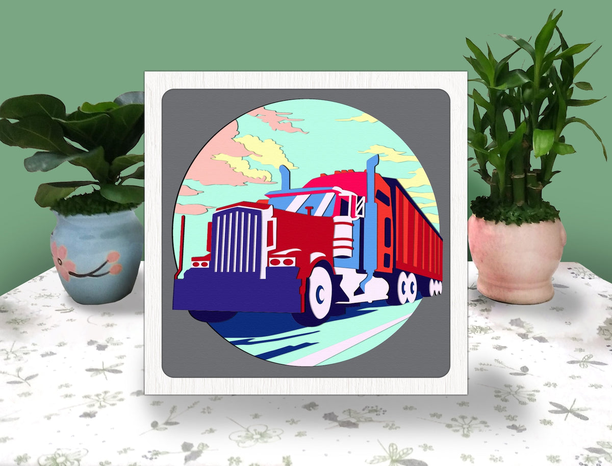 Shadow Box - Semi Truck