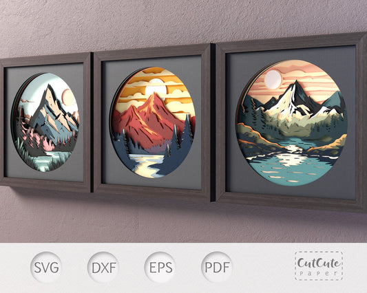Shadow Box - Mountain Sunset
