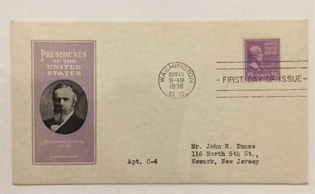 Daniel Rutherford Stamp President of the U.S.-Rutherford B Hayes – Subway Stamp Shop Inc