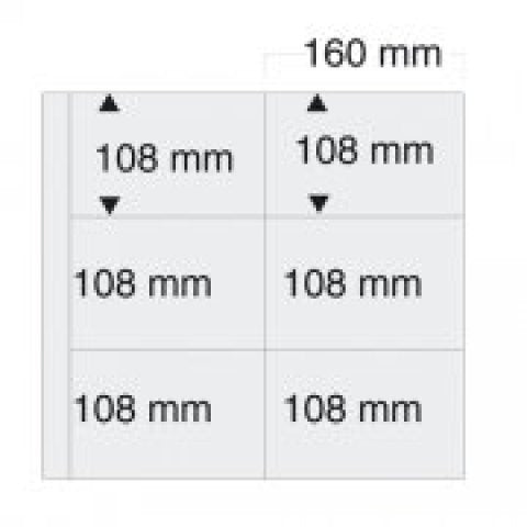 Safe White Double Sided Postcard Pages Package of 5