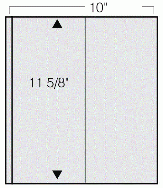 Safe Black Garant Stock Page Per 5-US Plate Strips