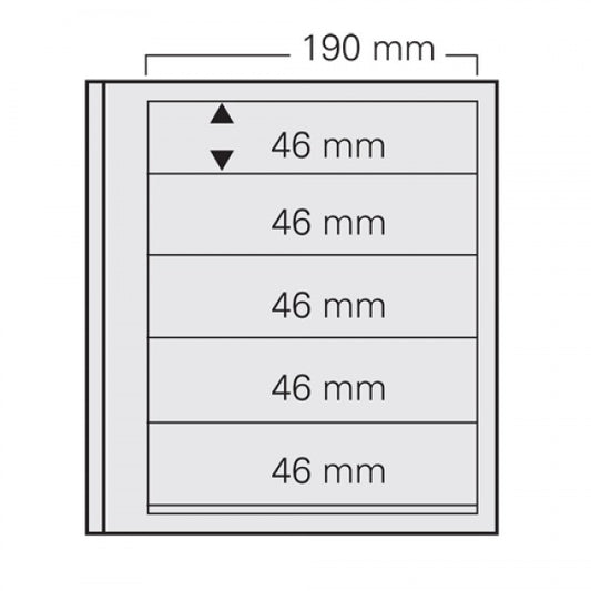 Safe Stamp Album Pages – Dual Blank Page 5 Strips Per 5