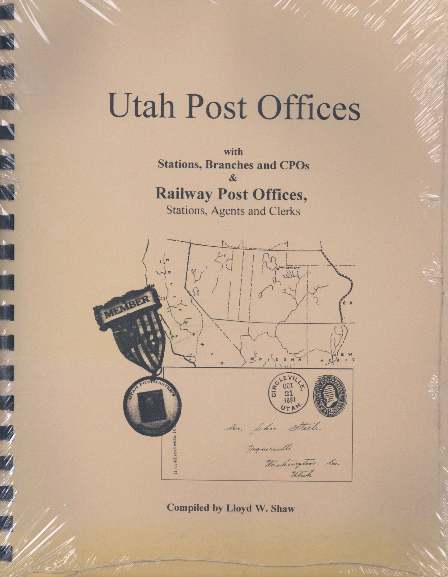 Utah Po'S With Stations, Branches And Cpos And Railway Post