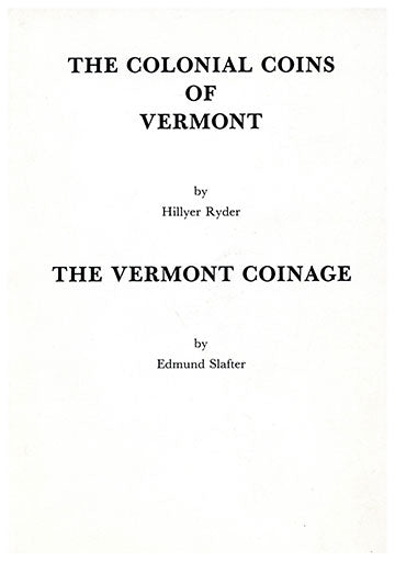 Colonial Coins of Vermont