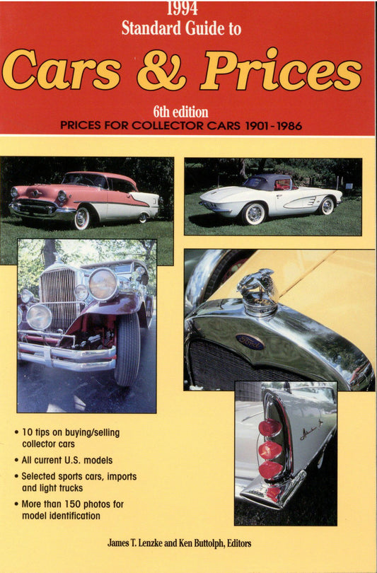 1994 Edition Standard Guide To Cars And Prices 6Th Edition