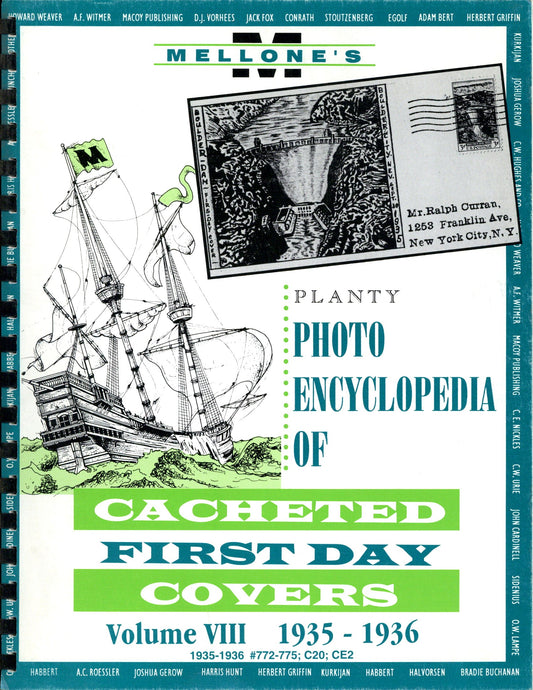 Planty Photo Encyclopedia Of Cacheted Fdc Vol 8 1935-1936