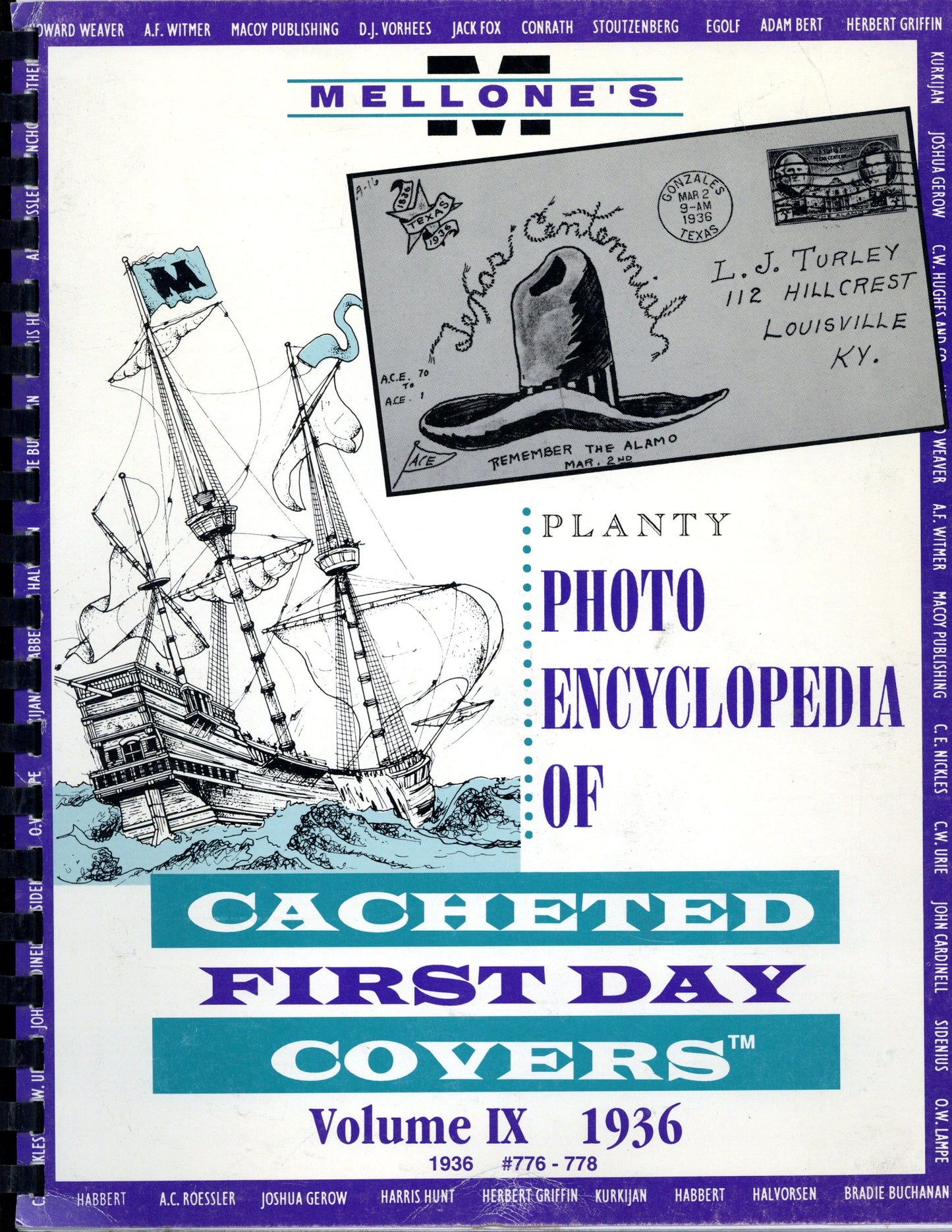 Planty Photo Encyclopedia Of Cacheted Fdc Vol 9 1936