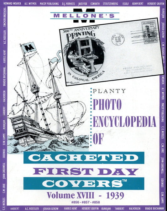 Planty Photo Encyclopedia Of Cacheted Fdc Vol 18 1939
