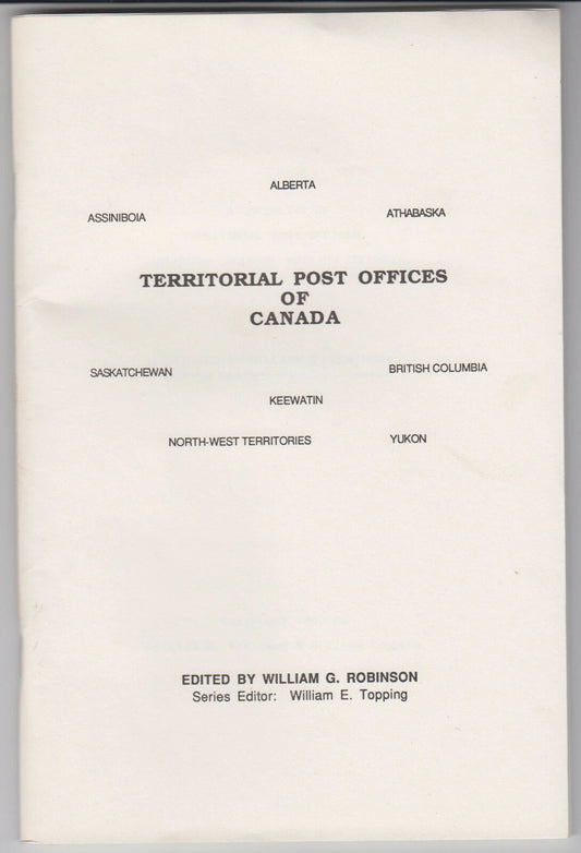 Territorial Post Offices Of Canada