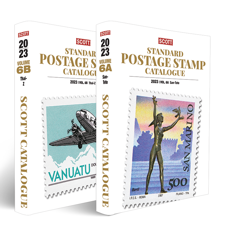 2023 Catalog Vol 6A6B Countries SANZ Subway Stamp Shop Inc