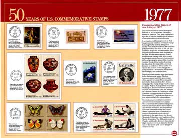 50 Years US Commemorative Stamps 1977