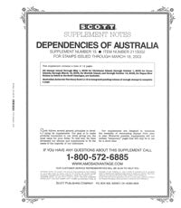 Scott Australia Dependencies 2002 #15