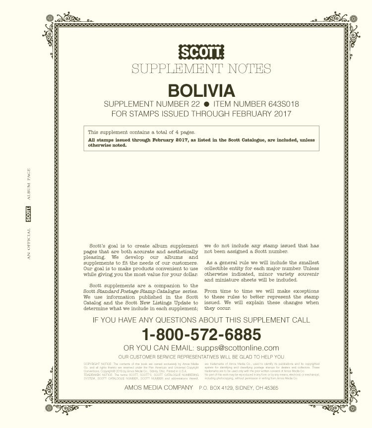 Scott Bolivia 2018 Supp #22