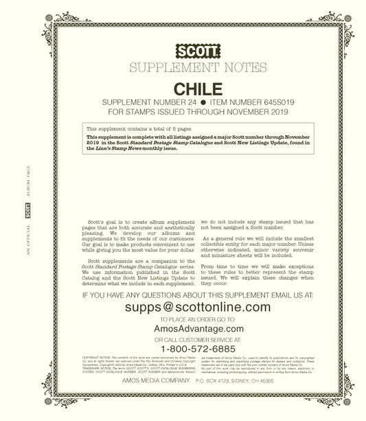 Scott Chile 2019 Supp #24