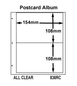 G&K 10 US Postcard Pages-Clear