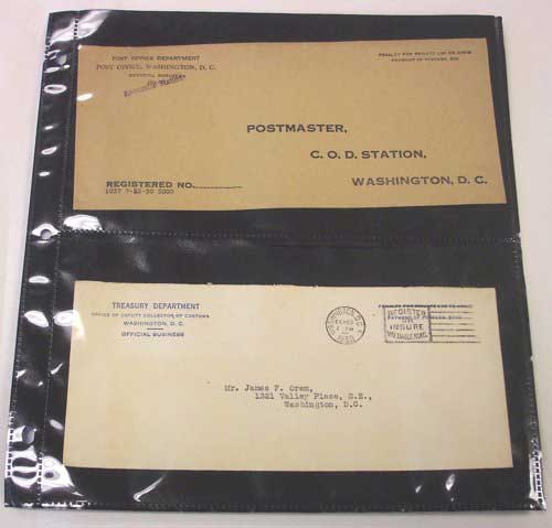 G&K 10 US FDC Pages Black