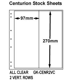 G&K Clear Centurion Pages 2 Rows Vertical