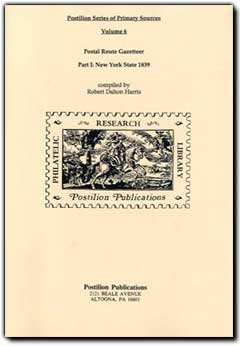 Postilion Postal Route Gazetteer Part 1 New York State