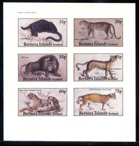 Bernera Mammalia, Lions, And Tigers Imperf