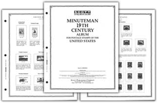 Scott United States Minuteman Pages - 19Th Century Update Pages