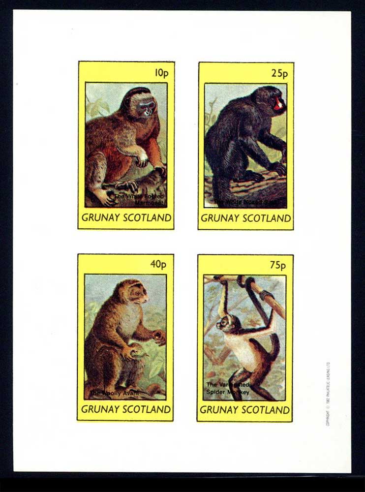 Grunay Monkeys + Gorillas Imperf