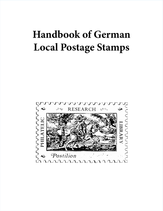 Postilion Handbook Of German Local Postage Stamps