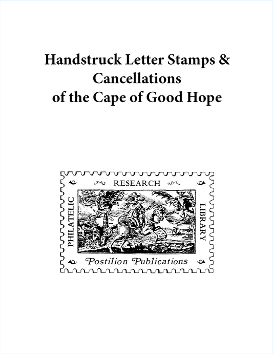 Postilion Handstruck Letter Stamps/Canc-Cape Good Hope