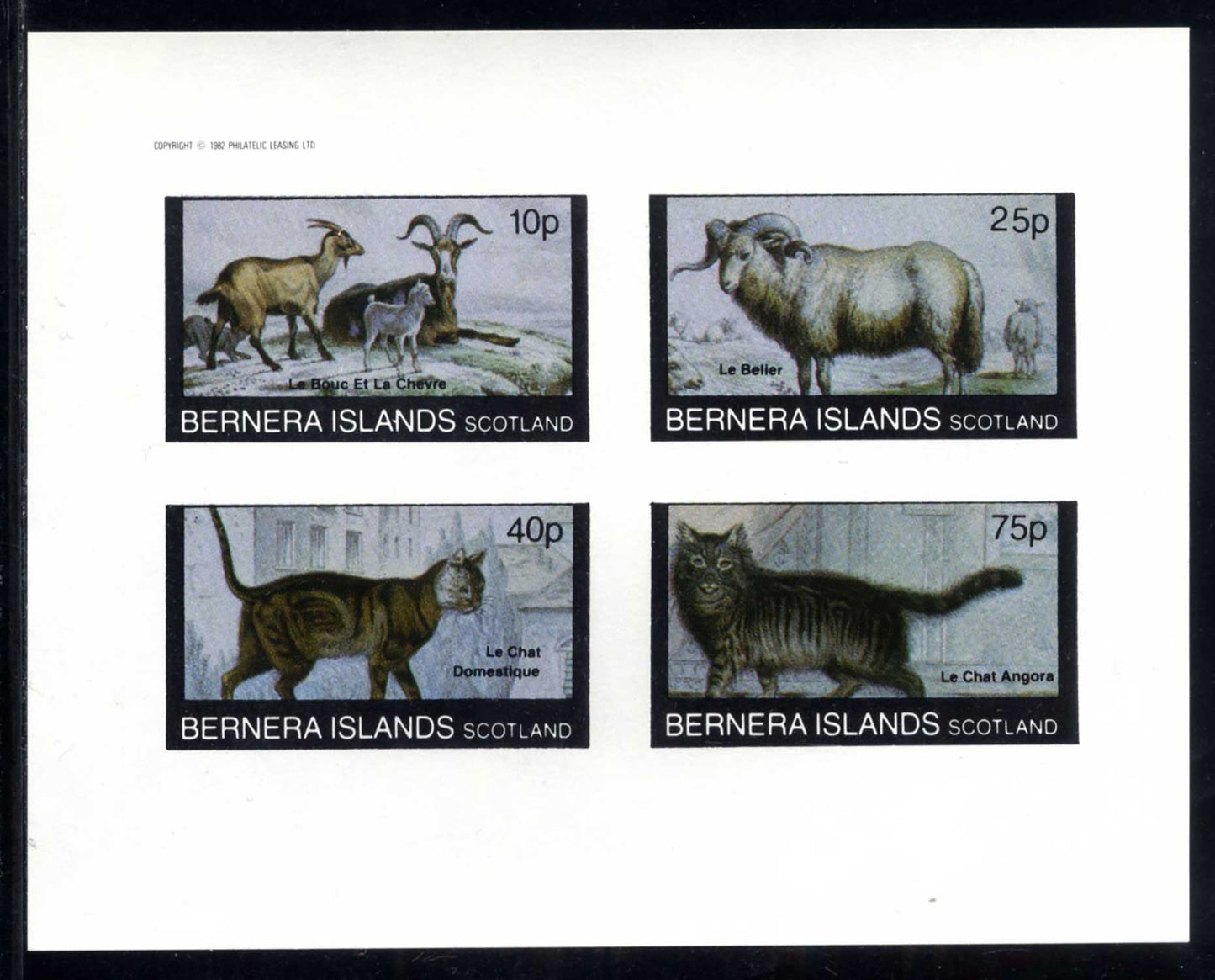 Bernera Various Animals Imperf