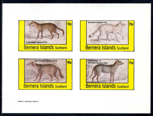 Bernera Dogs, Wolves, And Jackels Imperf