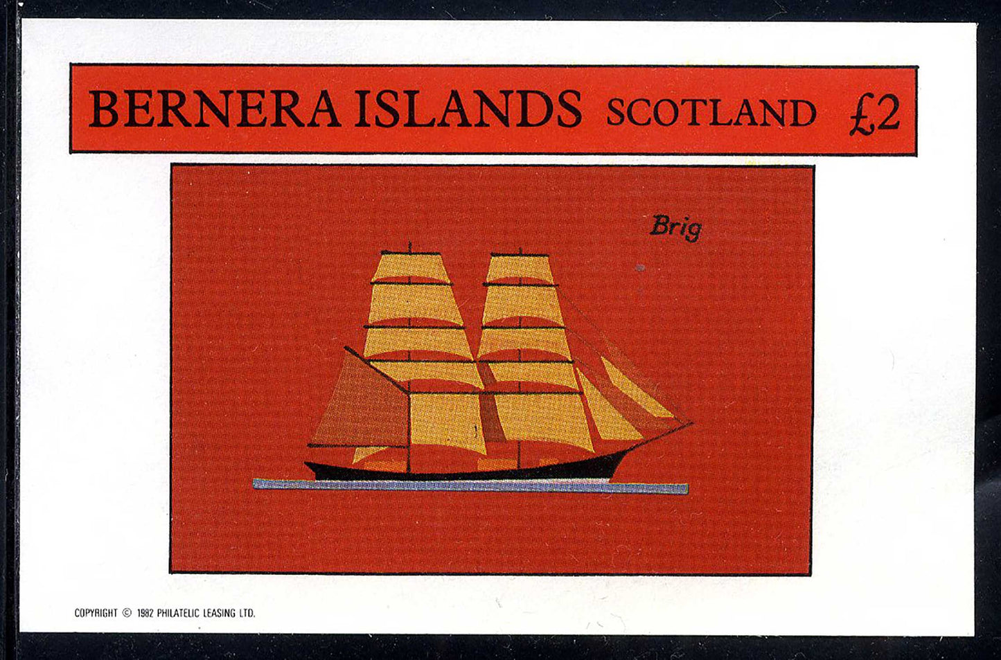 Bernera Sailing Ships £2