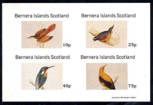Bernera Bird Engravings Imperf
