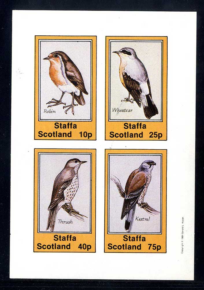 Staffa Various Bird Studies Imperf