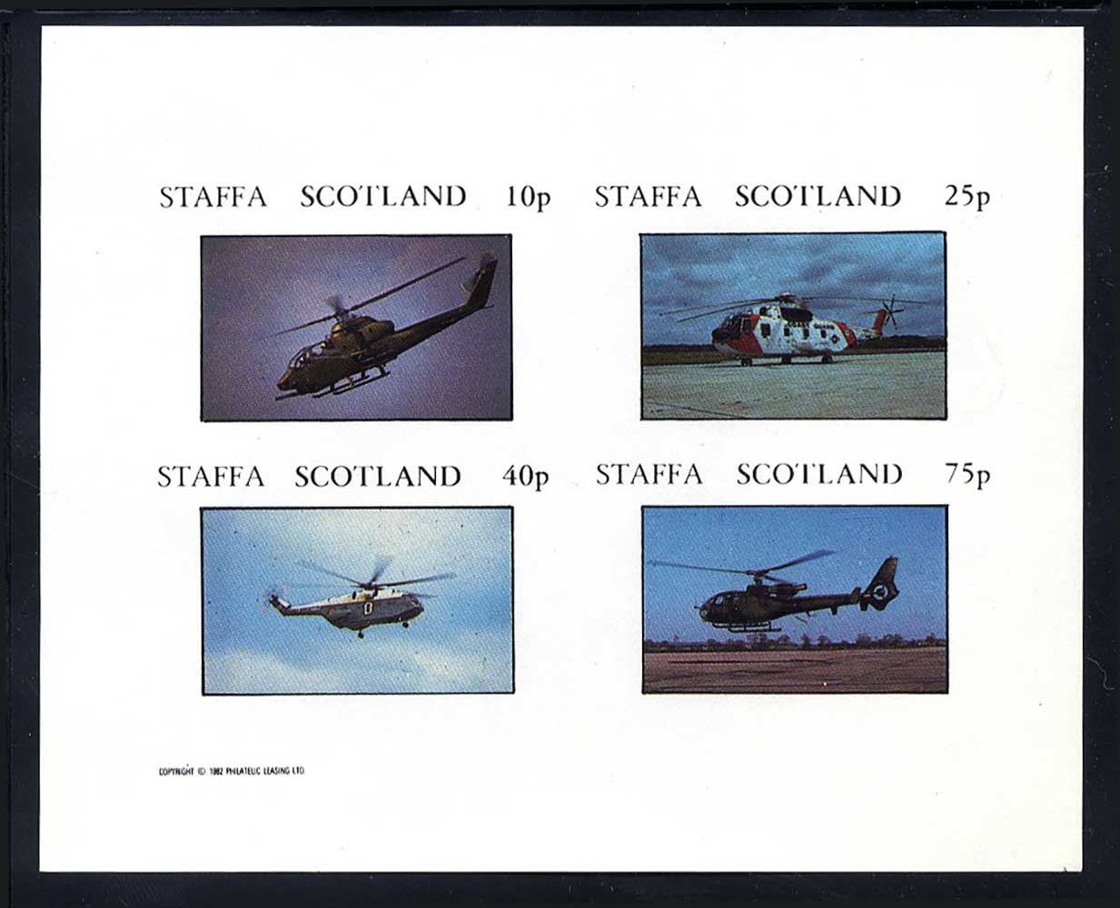Staffa Military Helicopters Imperf