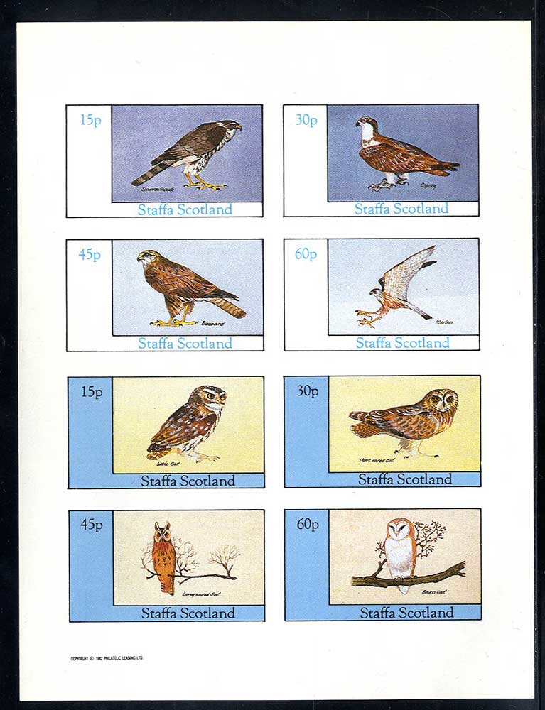 Staffa Owls And Birds Of Prey Imperf