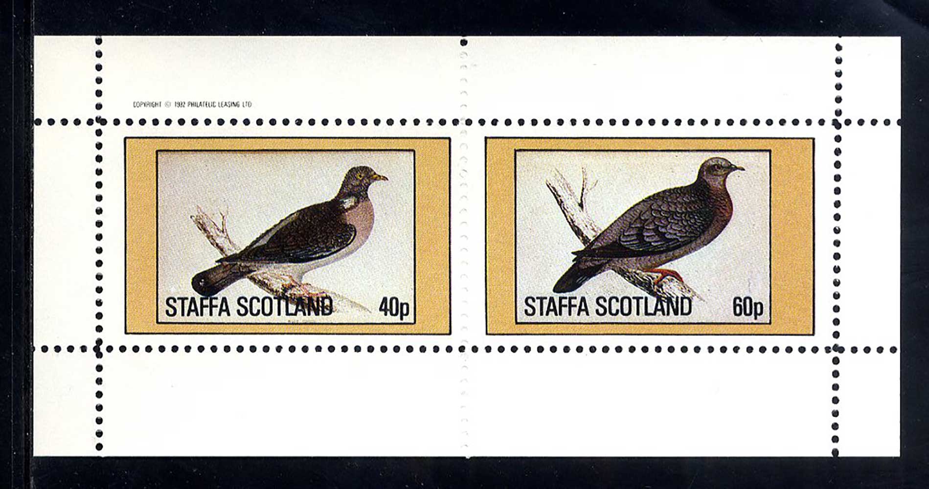 Staffa Doves – Subway Stamp Shop Inc