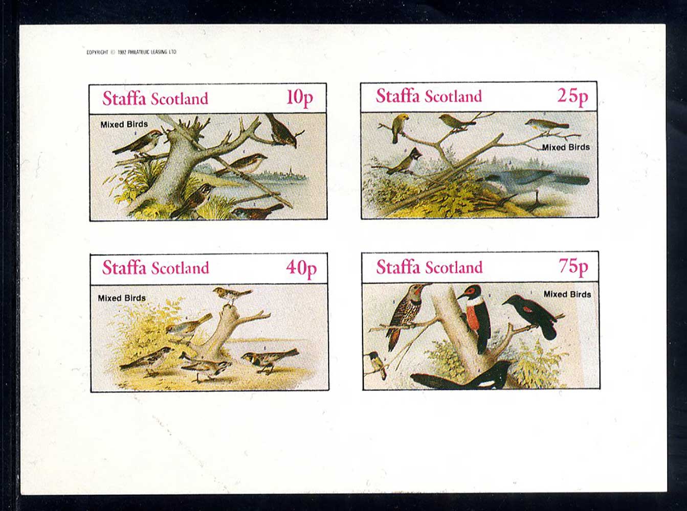 Staffa Mixed Birds And Fowls Imperf