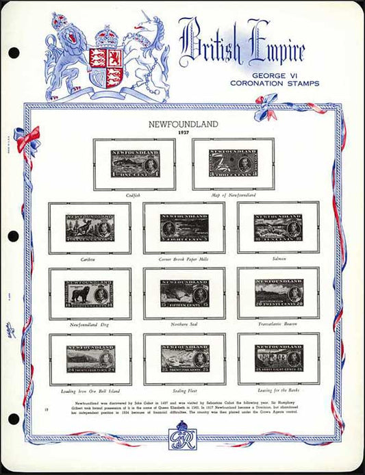 White Ace George VI Coronation Blanks
