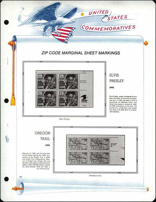 White Ace Commemorative ZIP Block 1964-1970