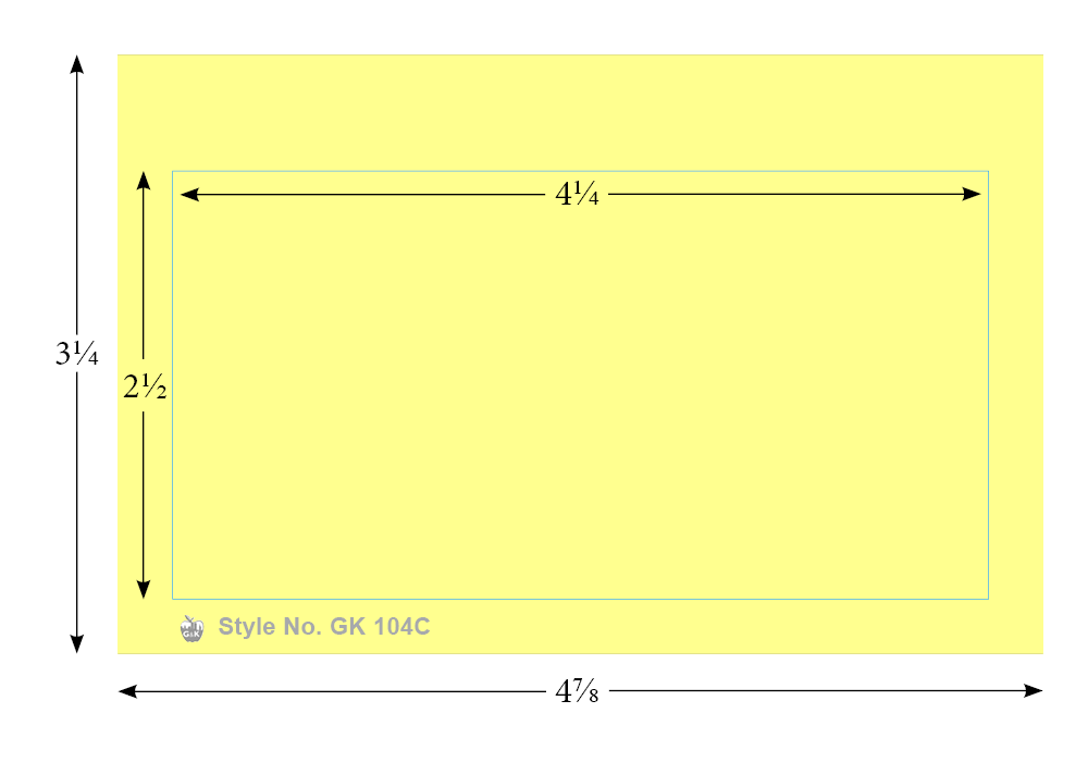 G&K 1000 #104 Blank Colors