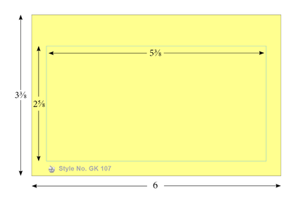 G&K 1000 #107 Blank Colors