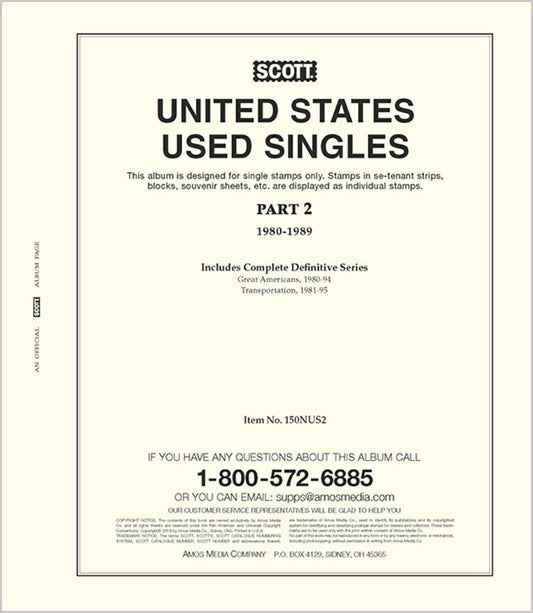 Scott US National Used Singles Pt 2 1980-1989